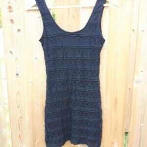 Black Lace Bodycon Mini Dress Small